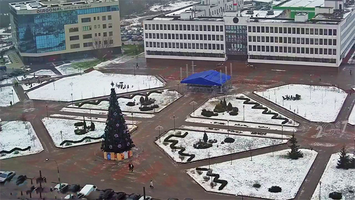Онлайн веб-камера у здания администрации Московского района Бреста